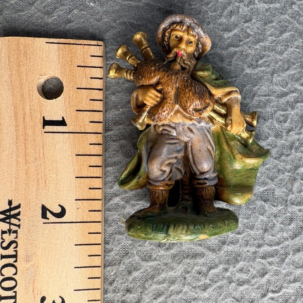 Vintage Fontanini Nativity Set 10 Piece Italy Polymer Figures Holy Family Kings - Picture 10 of 11